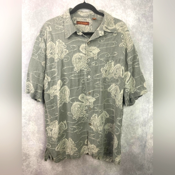 Tori Richard Men's Geometric Print Hawaiian Button Down Shirt Retro Pattern XL - Picture 1 of 8